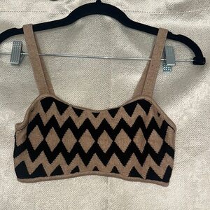 Trendy Antonio Melani  xs sweater Geometric Patterned Crop Top